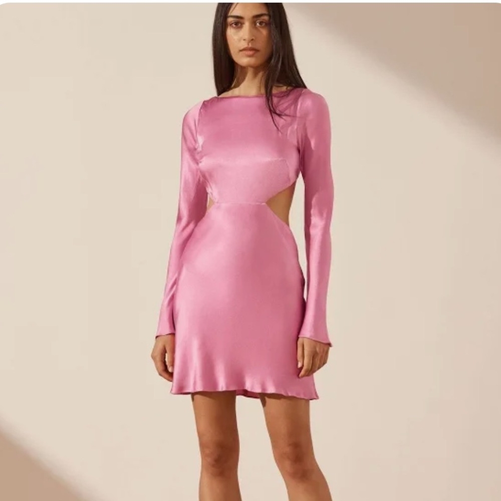 ISO Shona Joy Arienzo Dress in Ibis Rose SIZE 2